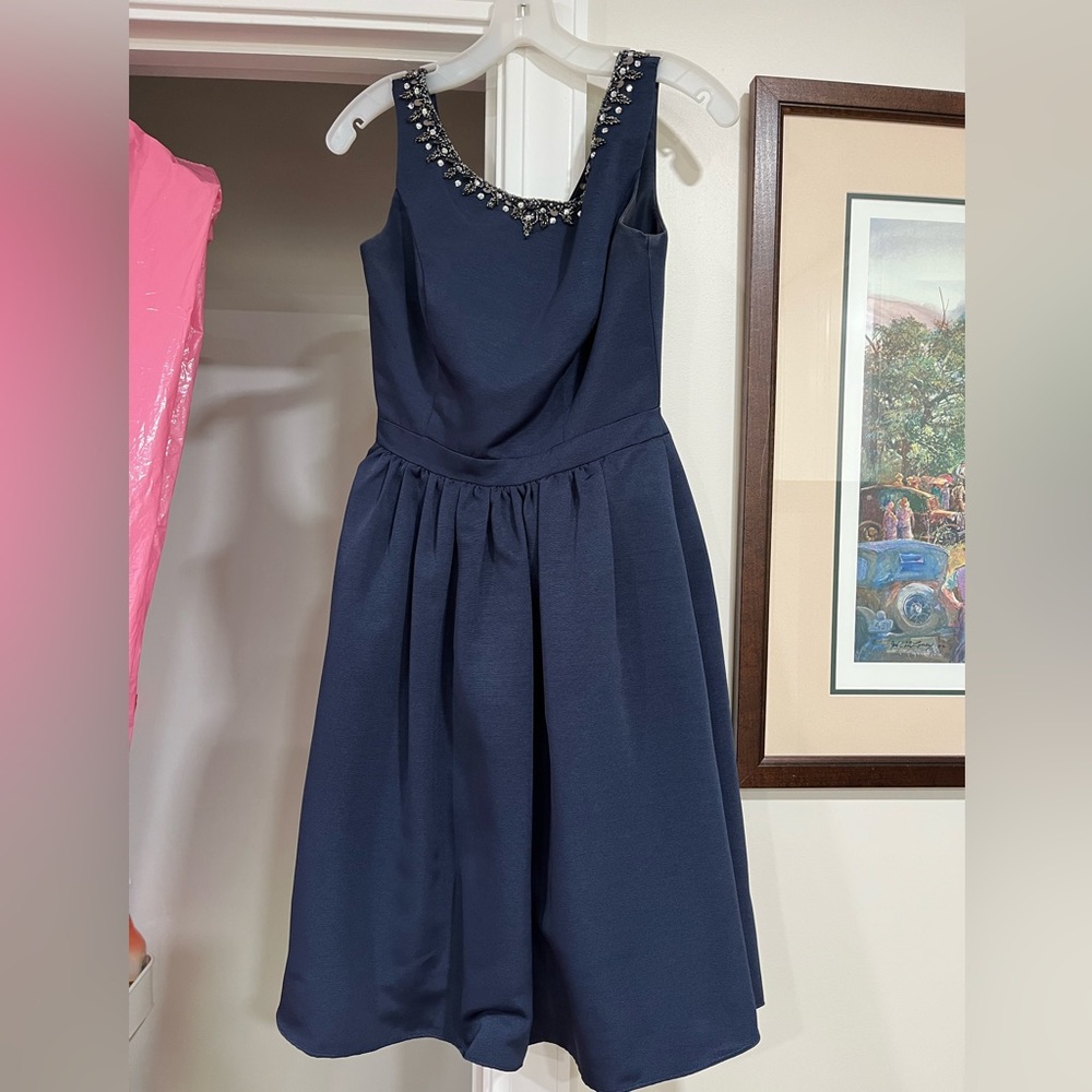 David’s Bridal Navy Semi Formal Dress